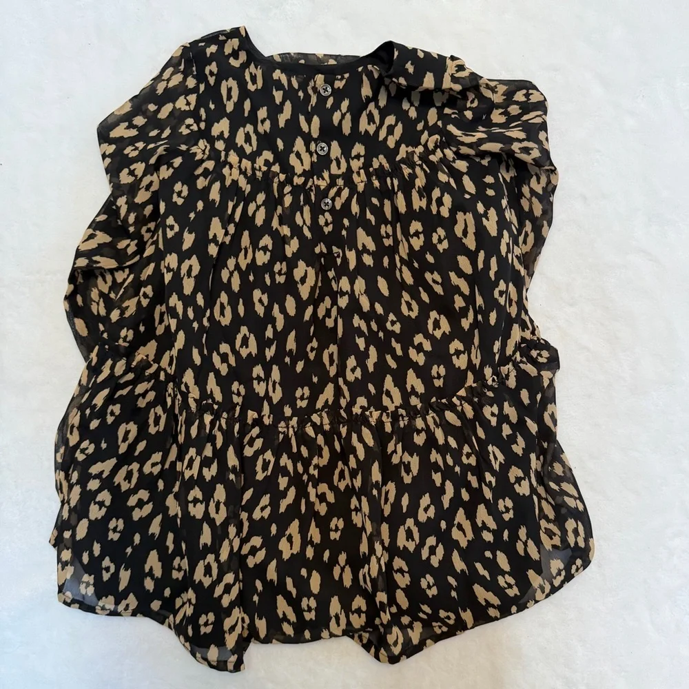 Carter's Size 3T Black and Gold Patterned Kids Dress